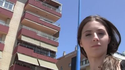 These sexually excited people want to misbehave on the beach during the beautiful summer day. A pleasing looking girl shows her slender body and gets